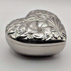 Silver Heart Trinket Box - International Silver Company